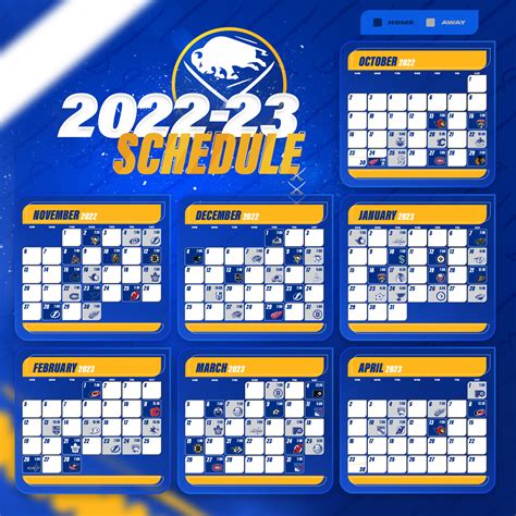 Sabres Schedule 2022 23 Printable